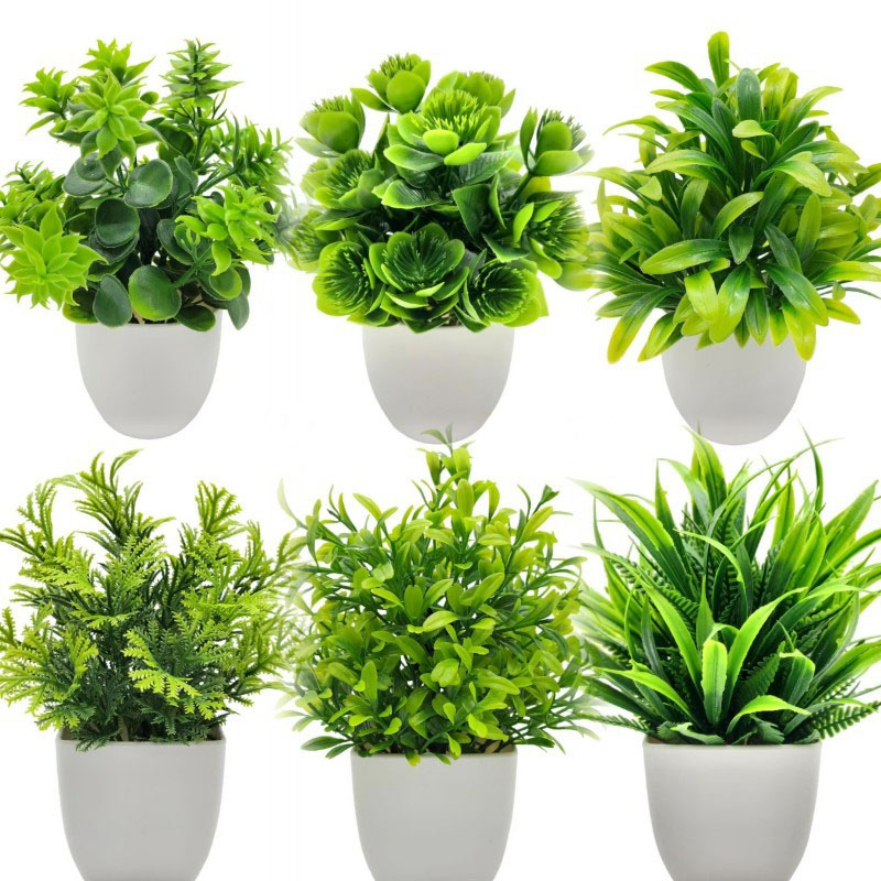 Bonsai Garden Zen - Artificial Bonsai Green Fake Plant Potted