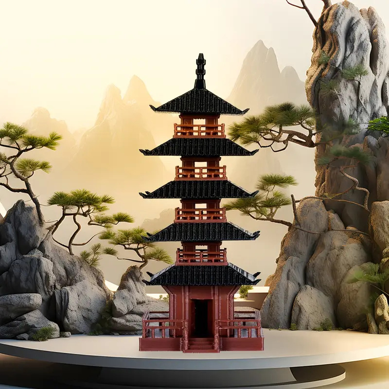Bonsai Garden Zen - 🛒1Pc Mini Pagoda Statue Chinese Ancient