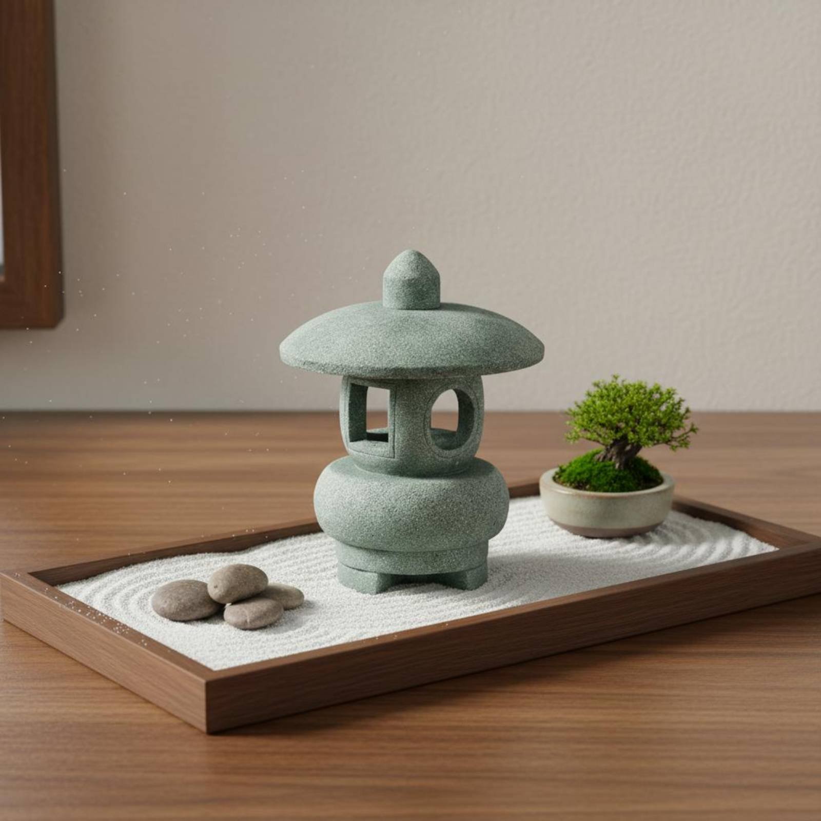 Miniature Stone Lantern Antiqu - Bonsai Garden Usa ulasan dan harga