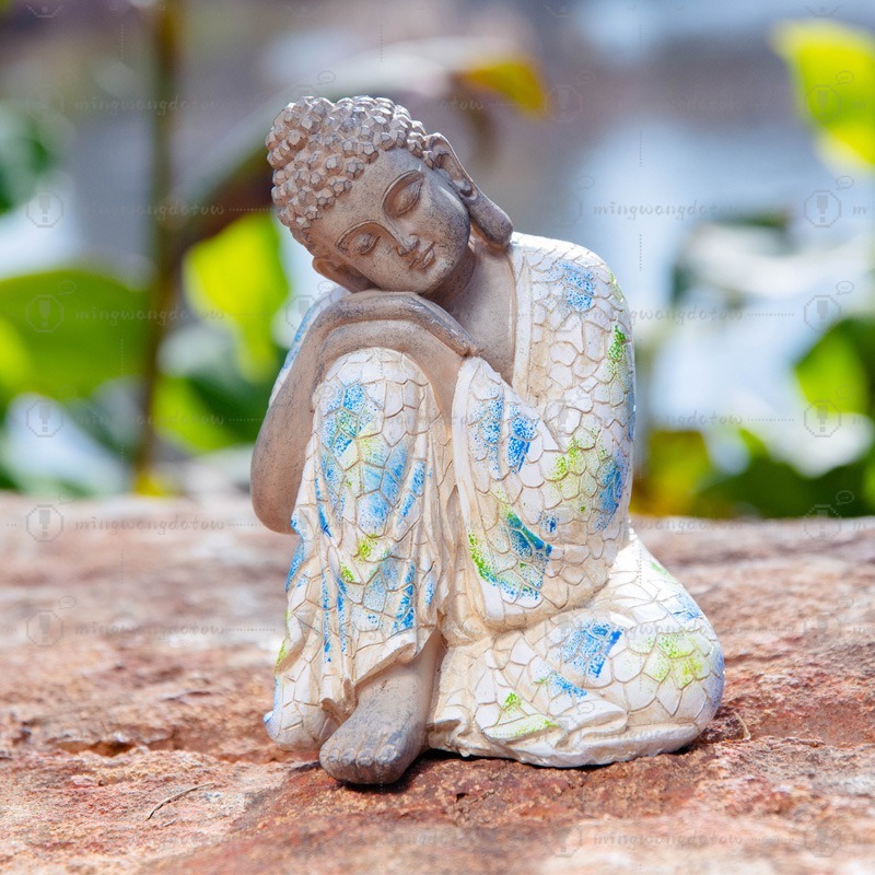 Mini Buddha Statue Ornament, N - Bonsai Garden Usa ulasan dan harga