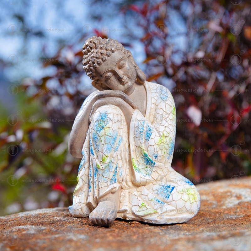 Mini Buddha Statue Ornament, N - Bonsai Garden Usa ulasan dan harga