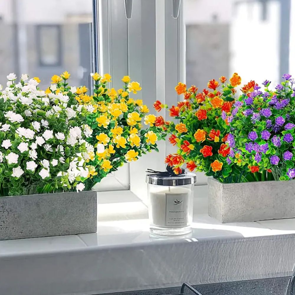 3/6pcs Artificial Plant Flower - Bonsai Garden Ideas ulasan dan harga