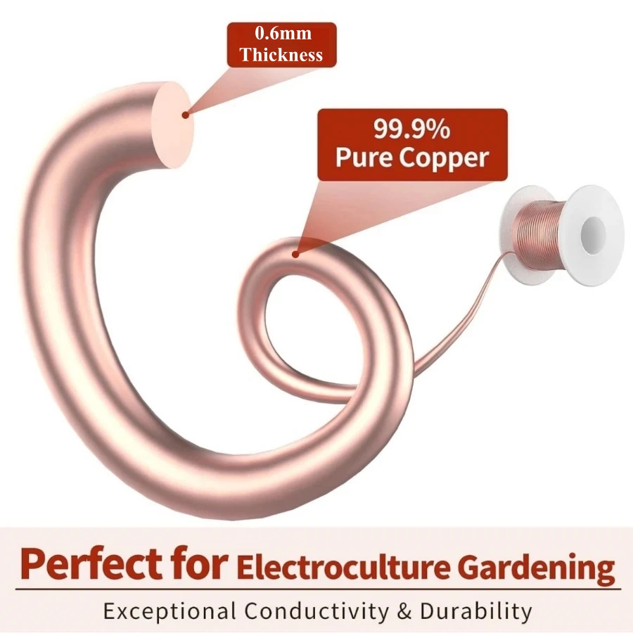 20m/65ft Electroculture Garden - Copper Wire Roll ulasan dan harga