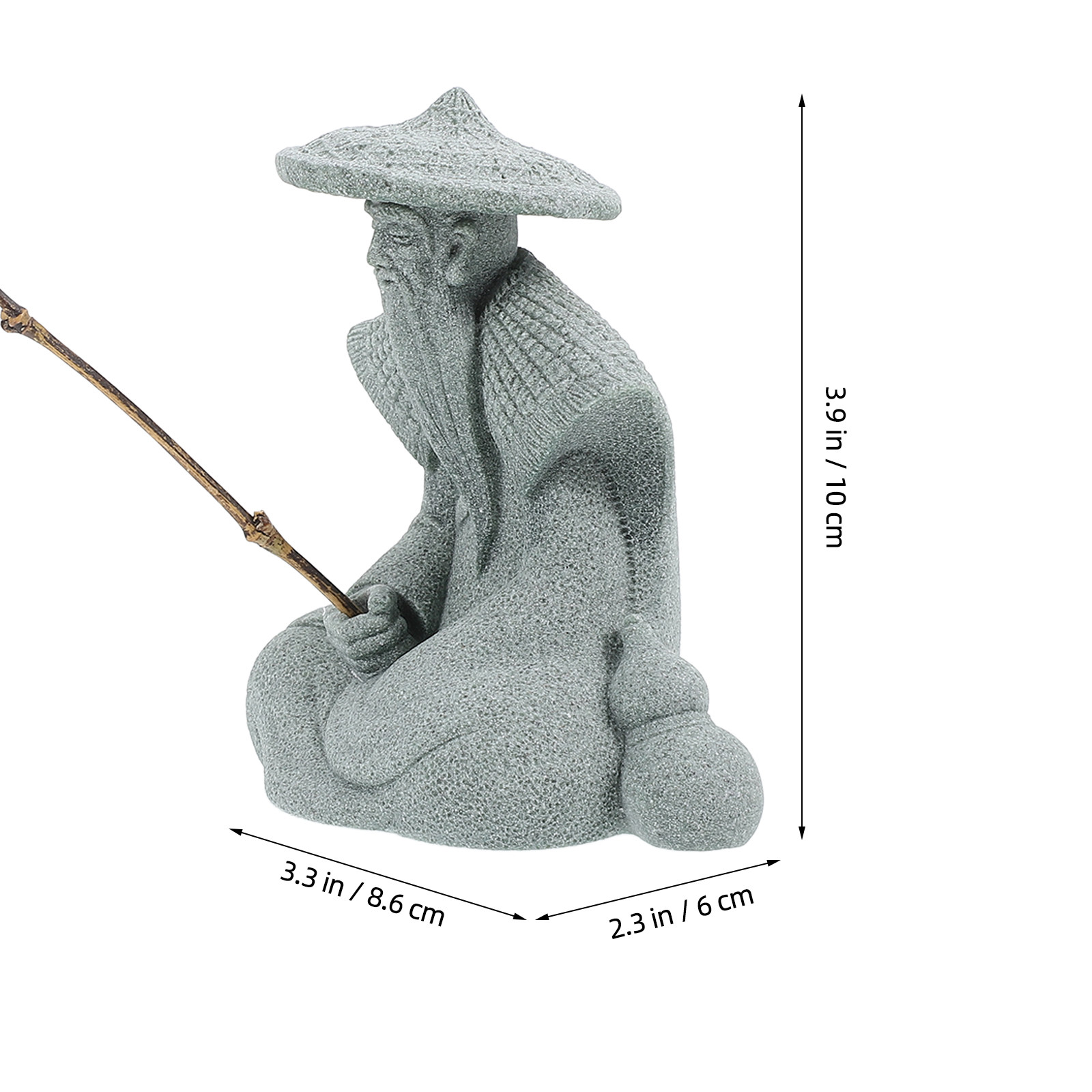 Small Resin Fisherman Statue J - Bonsai Garden Usa ulasan dan harga