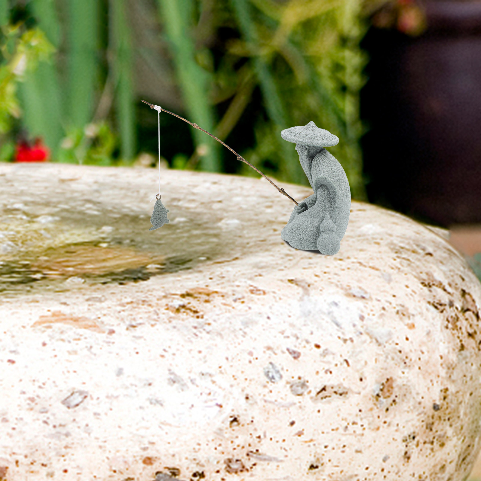 Small Resin Fisherman Statue J - Bonsai Garden Usa ulasan dan harga