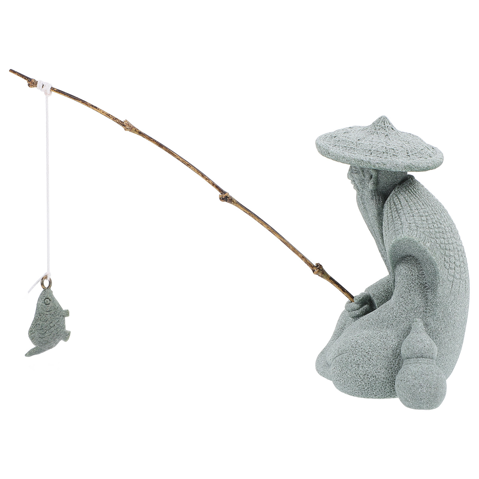 Small Resin Fisherman Statue J - Bonsai Garden Usa ulasan dan harga