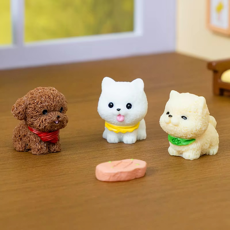 12/14pcs Cute Simulation Dog P - First Bonsai Garden ulasan dan harga