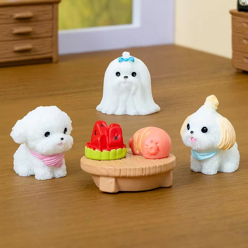 12/14pcs Cute Simulation Dog P - First Bonsai Garden ulasan dan harga
