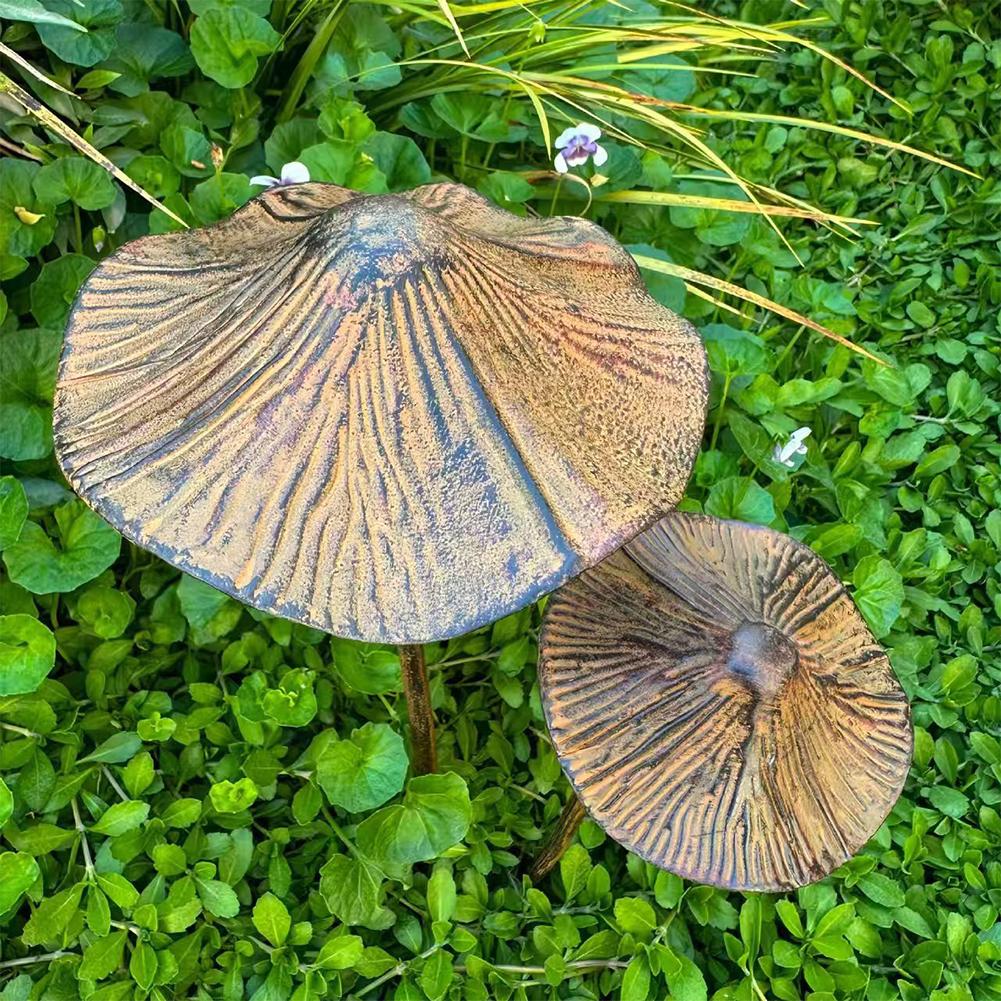 Retro Metal Rusty Mushroom Gar - Bonsai Garden Usa ulasan dan harga