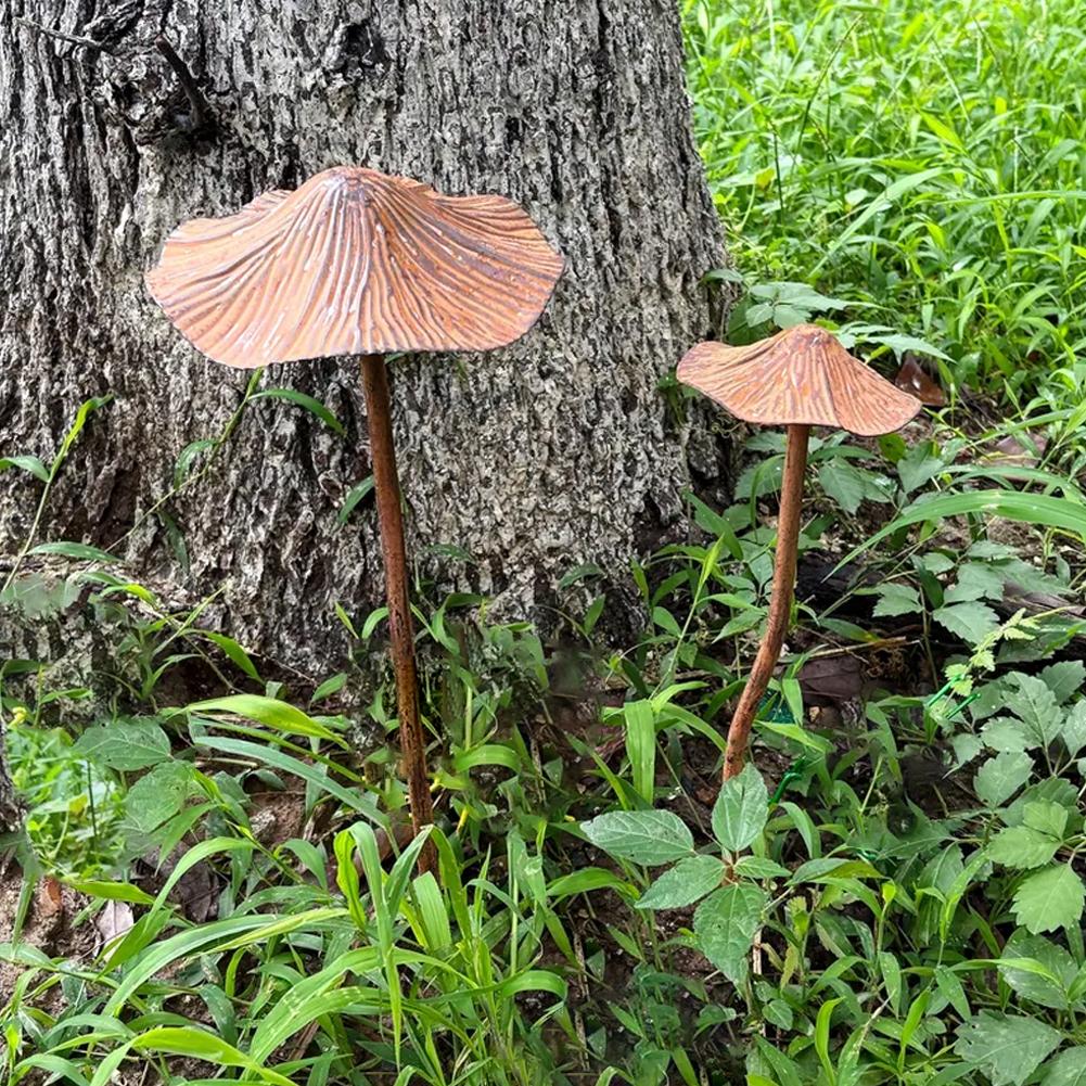 Retro Metal Rusty Mushroom Gar - Bonsai Garden Usa ulasan dan harga
