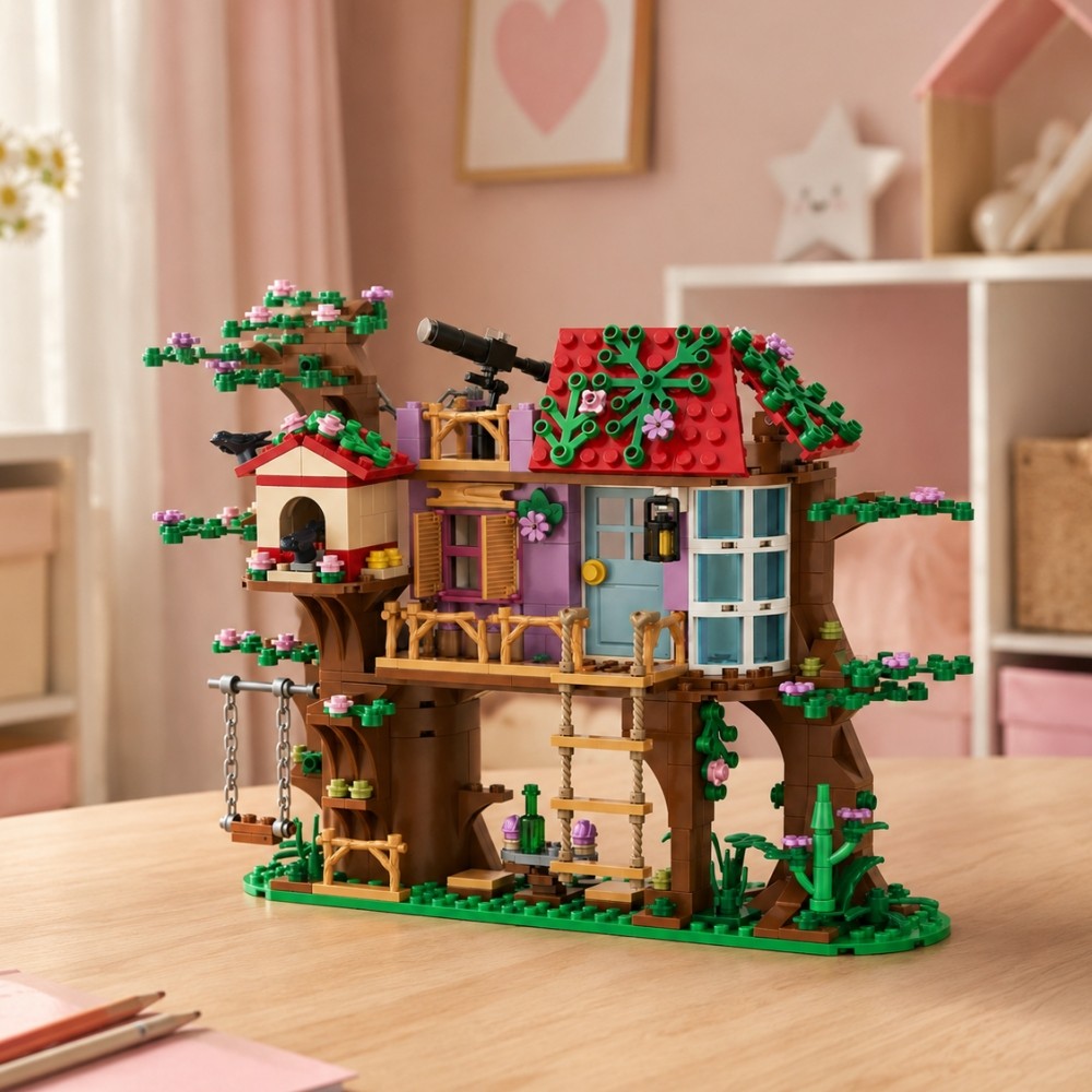 462pcs City Friends Bird Tree  - Bonsai Garden Ideas ulasan dan harga