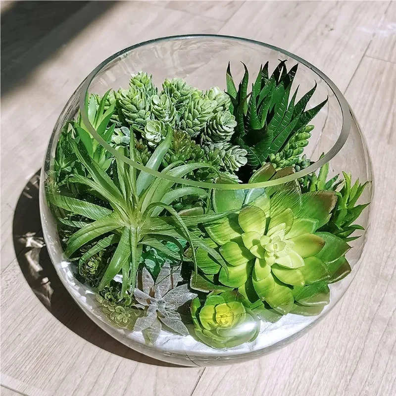 10/20Pcs PVC Succulents Plants - Bonsai Garden Ideas ulasan dan harga